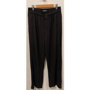 VINCE. Black Hem Zipper Dress Pants